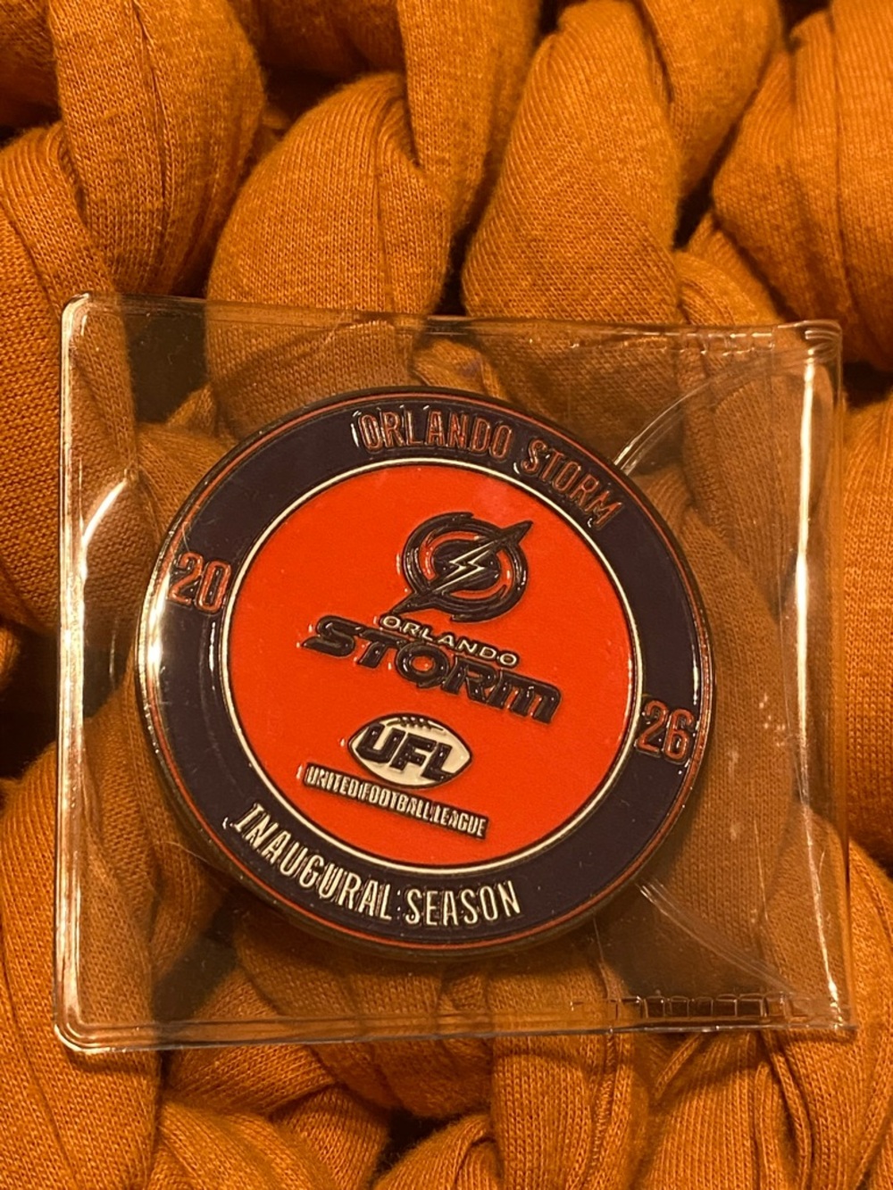 Orlando Storm Inaugural Game Coin UFL 2026 #600 Of 5,000